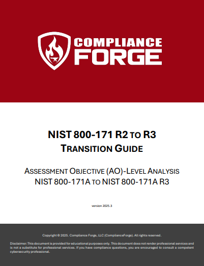 NIST SP 800-171 R3 Transition Guide — free PDF cover